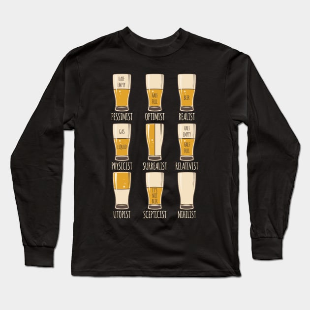 Beer Personality Traits Long Sleeve T-Shirt by Printadorable